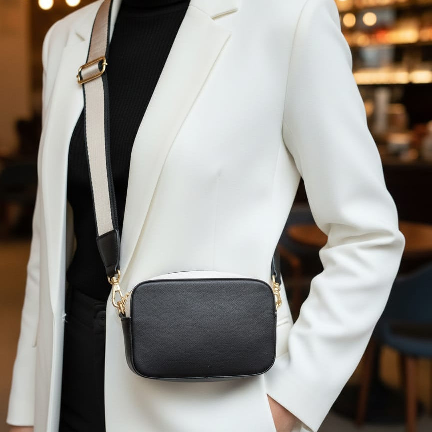 İki Renkli Kutu Çanta