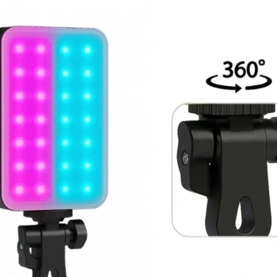 CLIP-FILL Taşınabilir Mini RGB LED Selfie Işığı