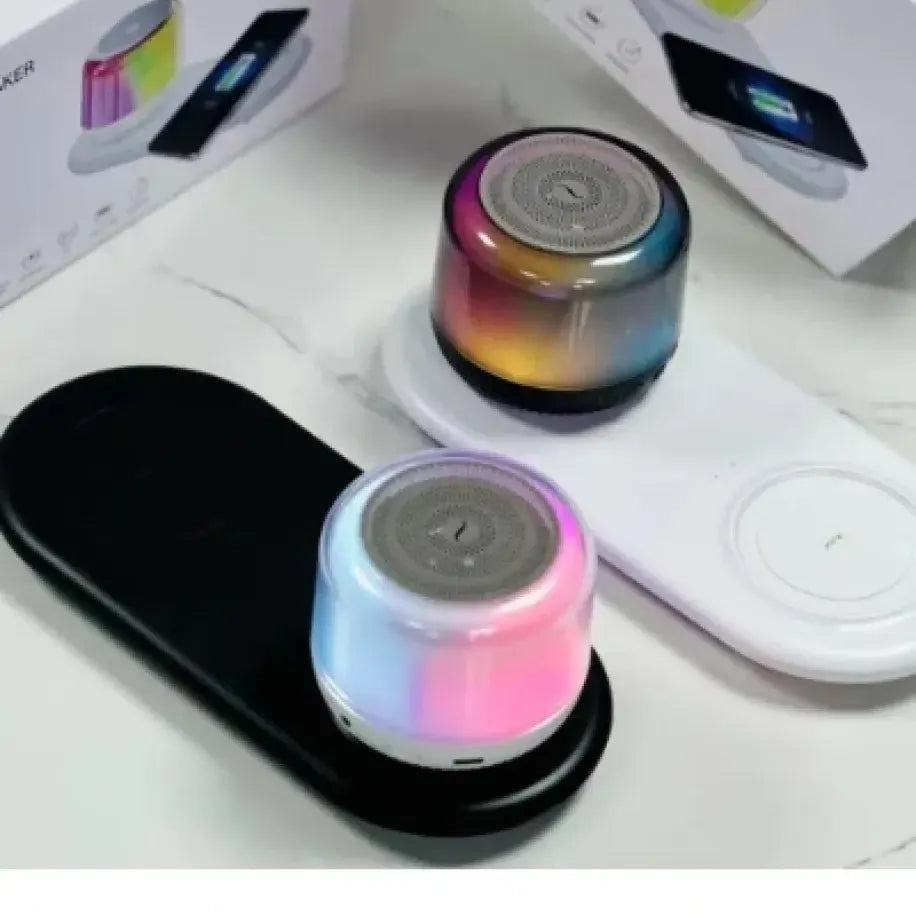 Kablosuz Şarj Standlı Bluetooth Hoparlör