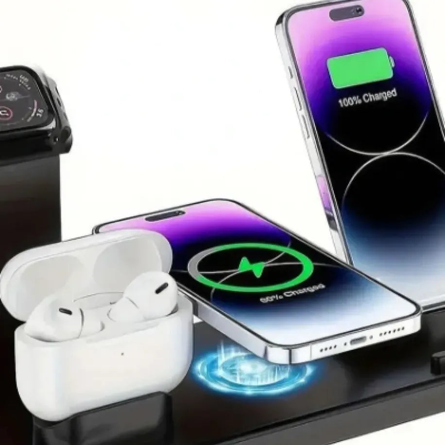 Çok İşlevli Şarj İstasyonu Siyah Renk