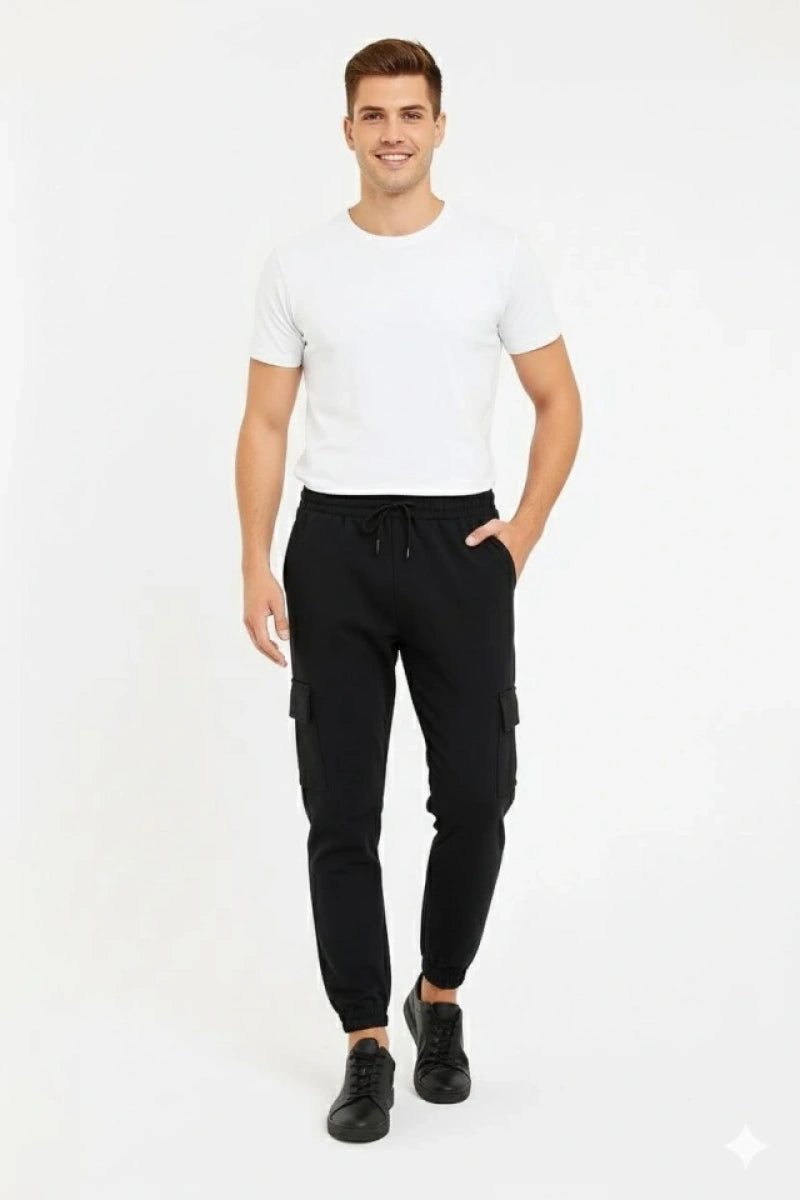 Erkek Siyah Jogger Eşofman Altı,