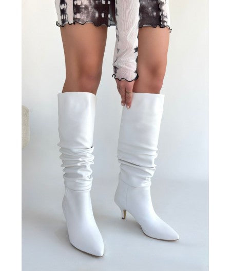 Zelya Cilt Topuklu Çizme