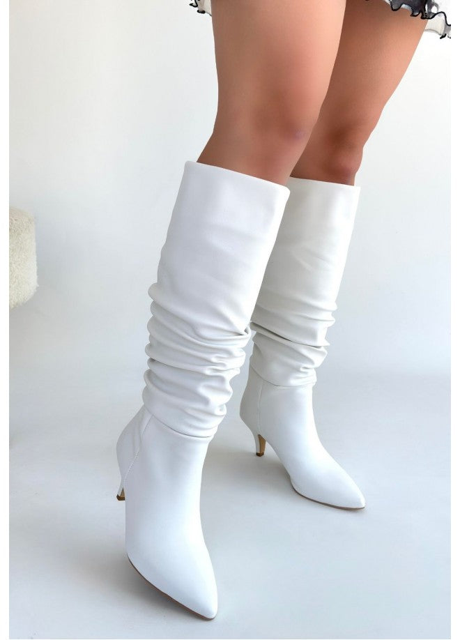 Zelya Cilt Topuklu Çizme