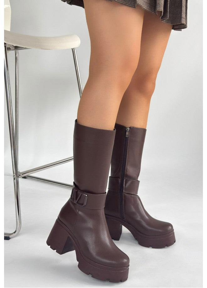 Moki Topuklu Cilt Çizme